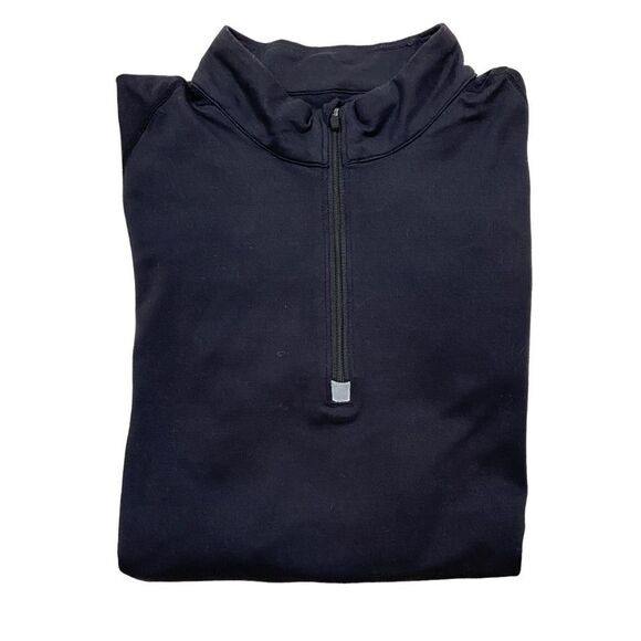 Men’s Nike Dri-Fit Black 1/4 Zipper Long Sleeve‎ Top Reflective Details Medium - Picture 2 of 11
